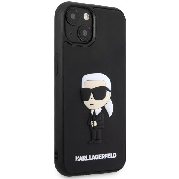 Karl Lagerfeld KLHCP14M3DRKINK iPhone 14 Plus 6.7" black/black hardcase Rubber Ikonik 3D_3