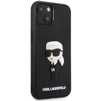Karl Lagerfeld KLHCP14M3DRKINK iPhone 14 Plus 6.7" black/black hardcase Rubber Ikonik 3D_3