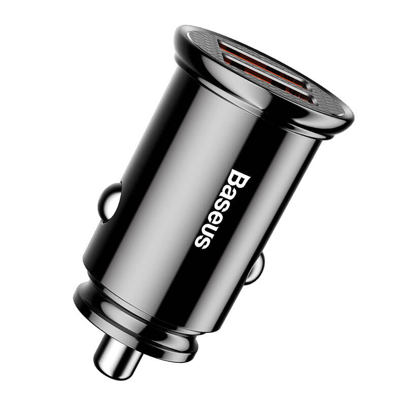 Baseus Circular 2xUSB QC3.0 5A 30W car charger (black)_5