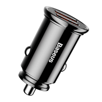 Baseus Circular 2xUSB QC3.0 5A 30W car charger (black)_5