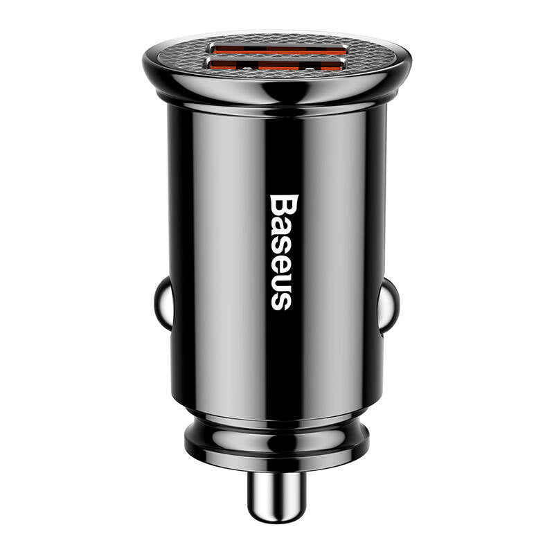 Baseus Circular 2xUSB QC3.0 5A 30W car charger (black)_3