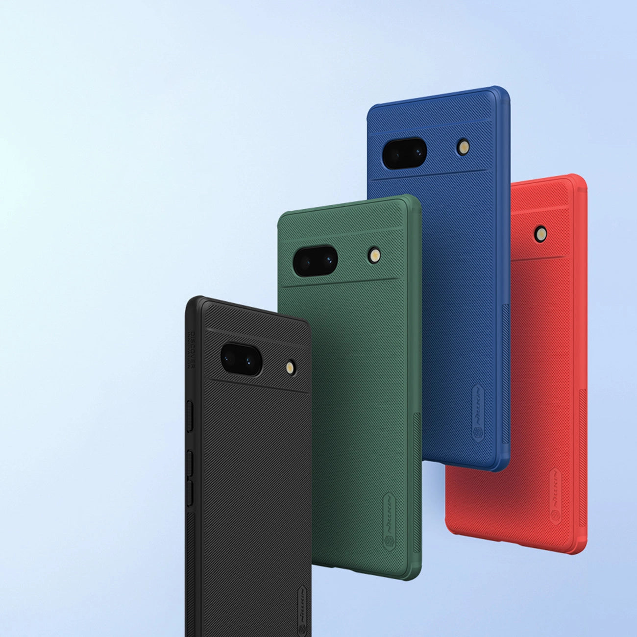 Google Pixel 7a Hard Case Nillkin Super Frosted Shield Pro Hard Case - Black_6