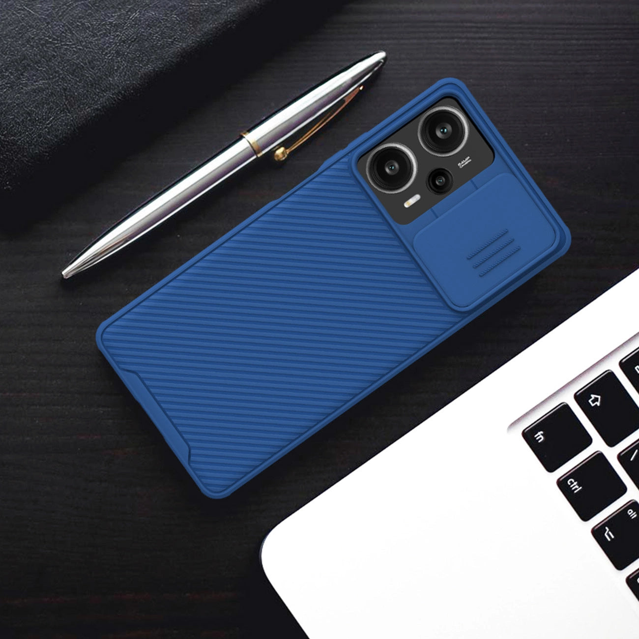 Xiaomi Redmi Note 12 Turbo / Xiaomi Poco F5 Armored Case with Nillkin CamShield Pro Case - Black_16