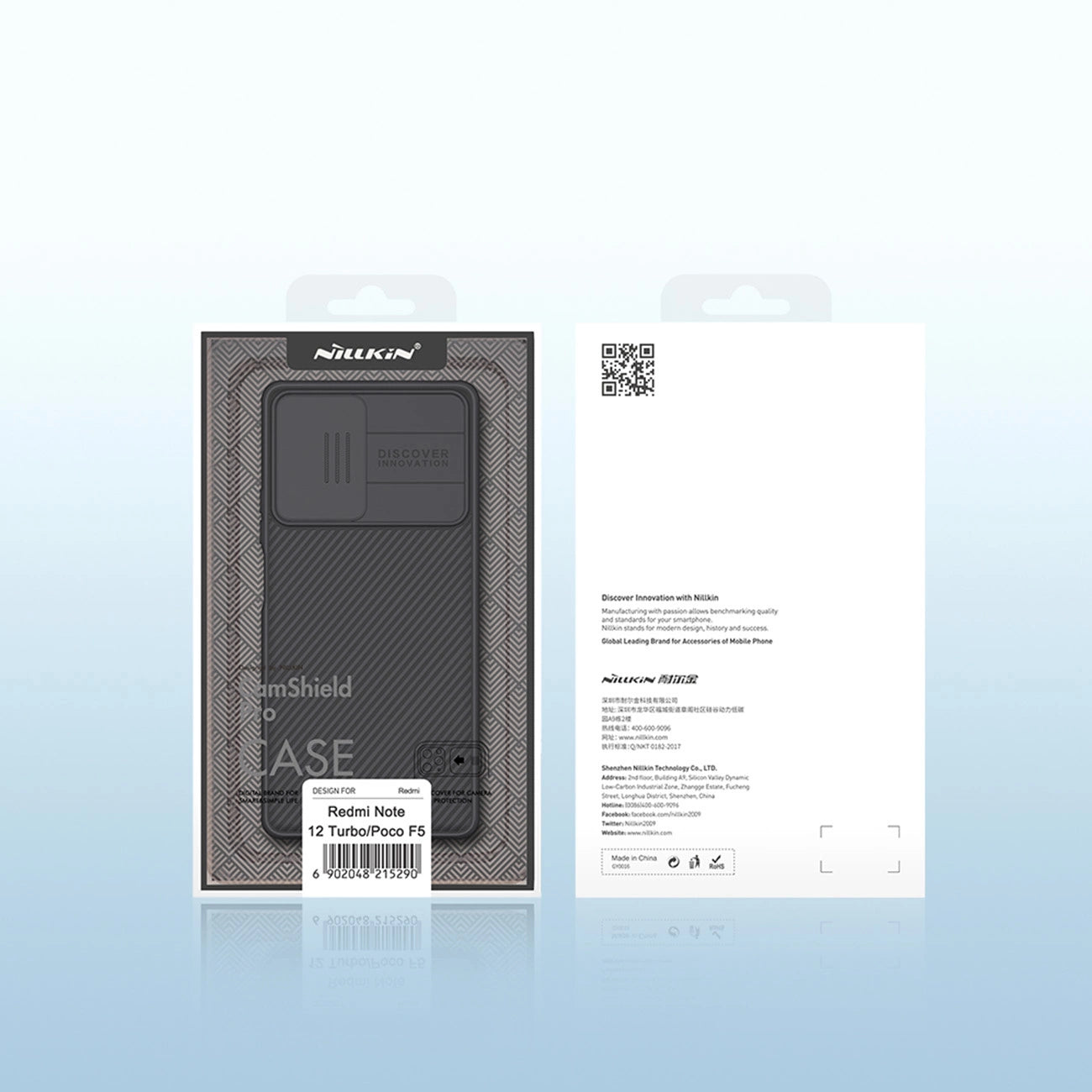 Xiaomi Redmi Note 12 Turbo / Xiaomi Poco F5 Armored Case with Nillkin CamShield Pro Case - Black_18