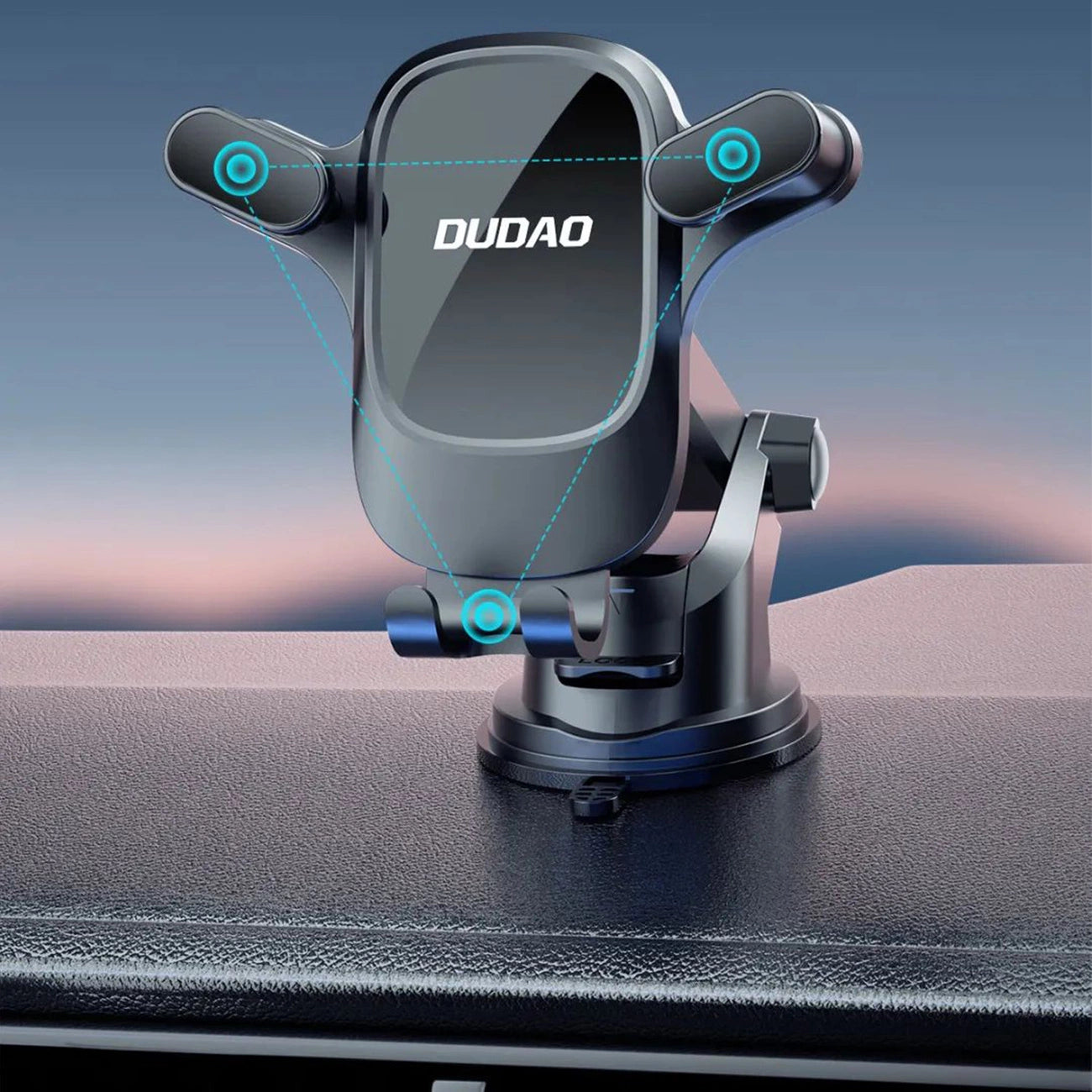 Car phone holder for Dudao F5Pro cockpit - black_3