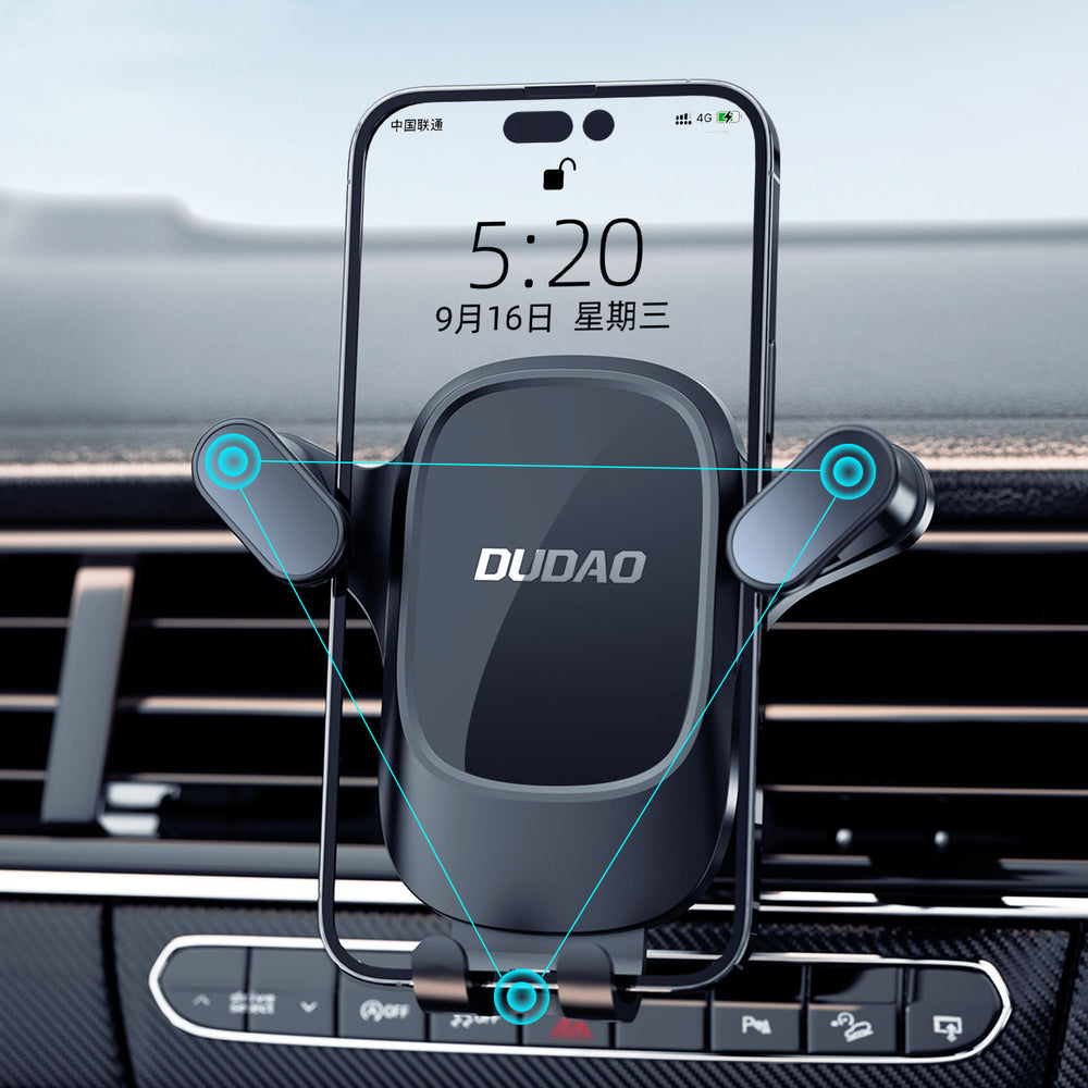 Dudao F5Pro air vent car phone holder - black_6