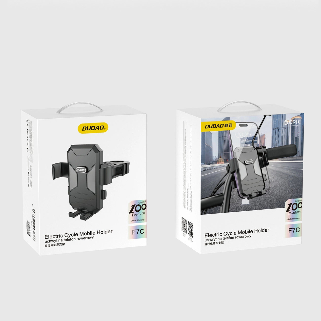 Bicycle / motorcycle phone holder Dudao F7C - black_4