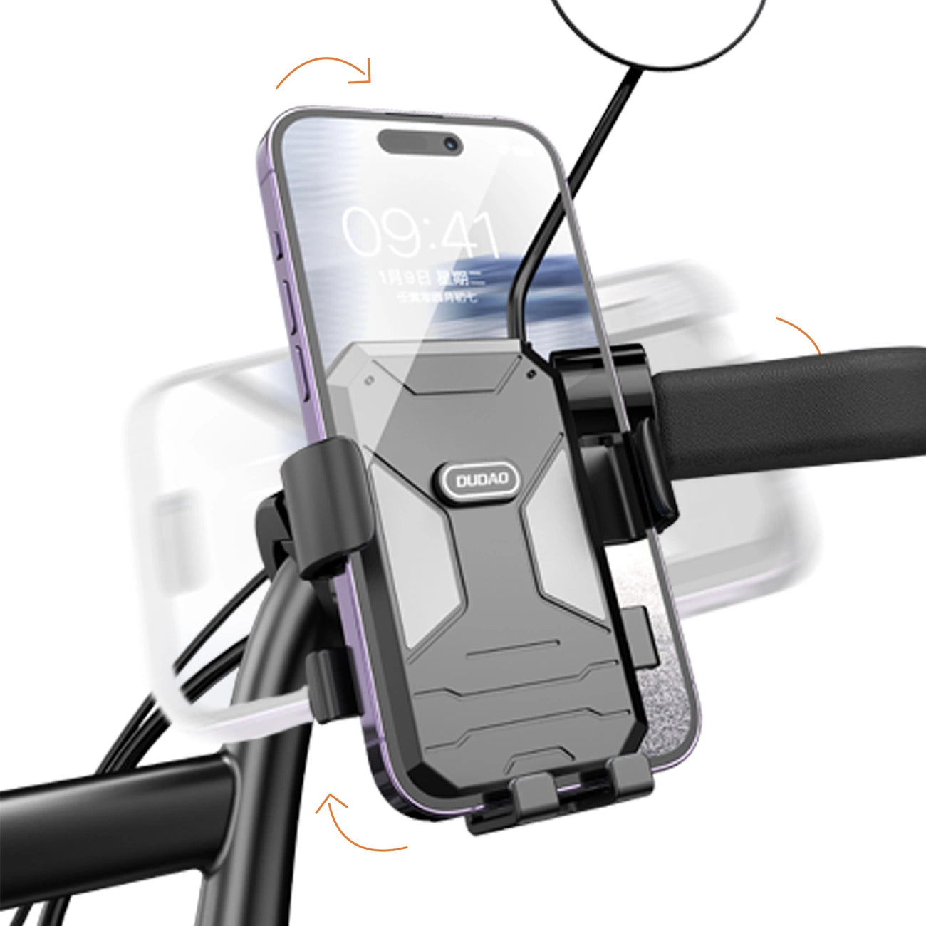 Bicycle / motorcycle phone holder Dudao F7C - black_2