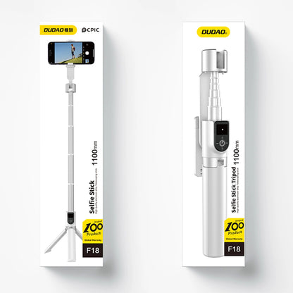 Selfie stick / telescopic pole with tripod Dudao F18W - white_3