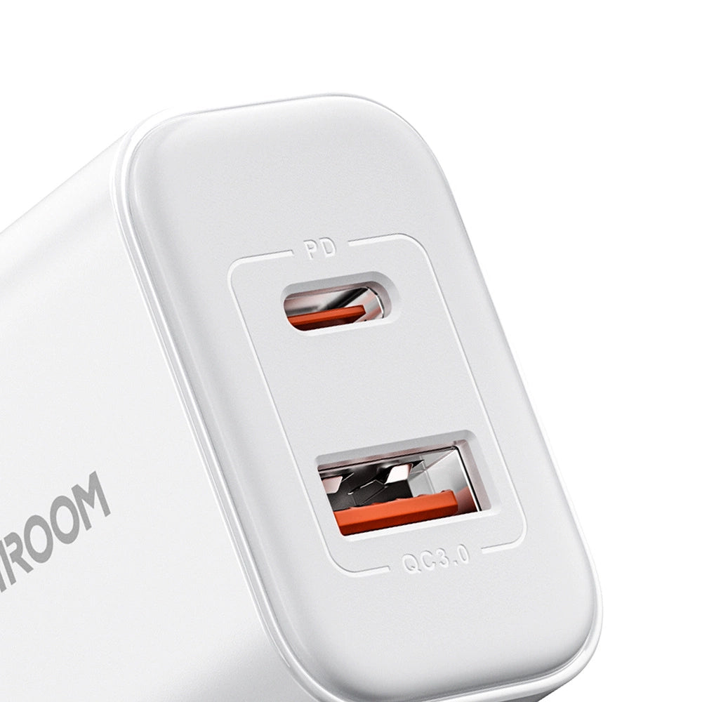 Joyroom JR-TCF05 20W USB-C / USB-A Fast Dual Port Wall Charger - White + USB-C - Lightning 1m_11