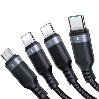 Joyroom Multi-Use Series S-A18 4in1 USB-A - USB-C / Lightning / Lightning / micro USB cable 1.2m - black_2