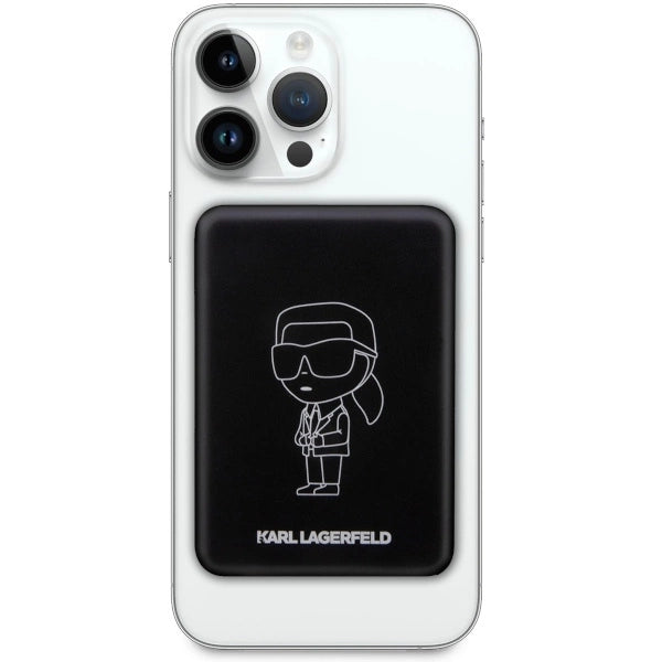 Karl Lagerfeld Inductive power bank KLPBMKIOTTGK 5W 3000mAh black/black Ikonik MagSafe_1