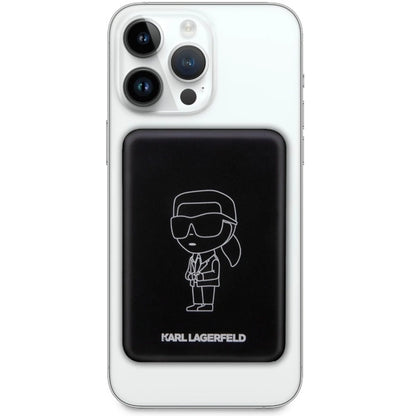 Karl Lagerfeld Inductive power bank KLPBMKIOTTGK 5W 3000mAh black/black Ikonik MagSafe_1