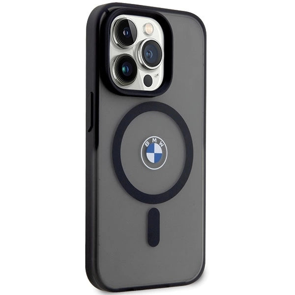 Case BMW BMHMP14LDSLK iPhone 14 Pro 6.1" black/black hardcase Signature MagSafe_3