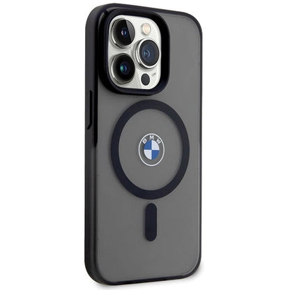 Case BMW BMHMP14XDSLK iPhone 14 Pro Max 6.7" black/black hardcase Signature MagSafe_3