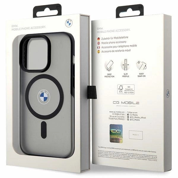 Case BMW BMHMP14XDSLK iPhone 14 Pro Max 6.7" black/black hardcase Signature MagSafe_7