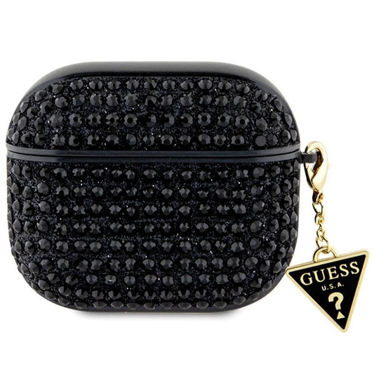 Guess GUA3HDGTPK AirPods 3 cover black/black Rhinestone Triangle Charm_0