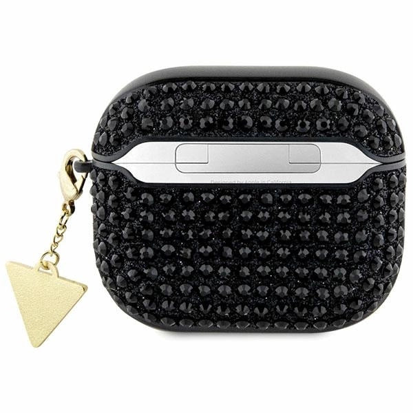 Guess GUA3HDGTPK AirPods 3 cover black/black Rhinestone Triangle Charm_1