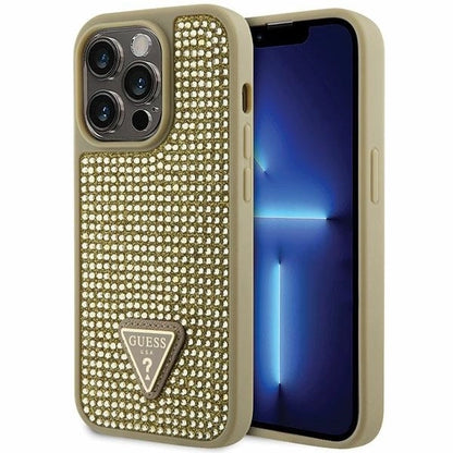 Guess GUHCP14LHDGTPD iPhone 14 Pro 6.1" gold/gold hardcase Rhinestone Triangle_0