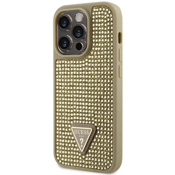 Guess GUHCP14LHDGTPD iPhone 14 Pro 6.1" gold/gold hardcase Rhinestone Triangle_1