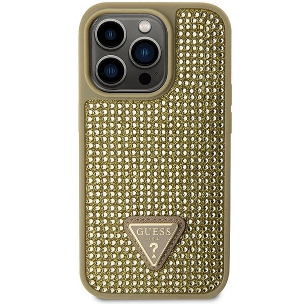 Guess GUHCP14LHDGTPD iPhone 14 Pro 6.1" gold/gold hardcase Rhinestone Triangle_2