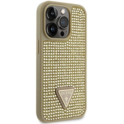 Guess GUHCP14LHDGTPD iPhone 14 Pro 6.1" gold/gold hardcase Rhinestone Triangle_3