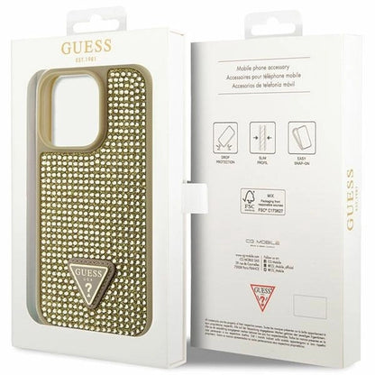 Guess GUHCP14LHDGTPD iPhone 14 Pro 6.1" gold/gold hardcase Rhinestone Triangle_7