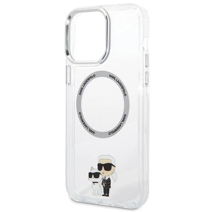 Karl Lagerfeld KKLHMP13XHNKCIT iPhone 13 Pro Max 6.7&quot; hardcase transparent Iconic Karl&amp;Choupette Magsafe_5