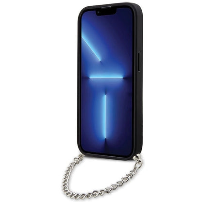 Karl Lagerfeld KLHCP14LSACKLHPG iPhone 14 Pro 6.1" silver/silver hardcase Saffiano Monogram Chain_3