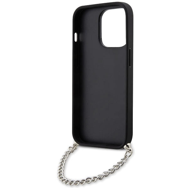 Karl Lagerfeld KLHCP14LSACKLHPG iPhone 14 Pro 6.1" silver/silver hardcase Saffiano Monogram Chain_5