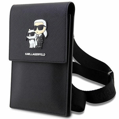 Karl Lagerfeld Handbag KLWBSAKCPMK black/black Saffiano Karl & Choupette_0
