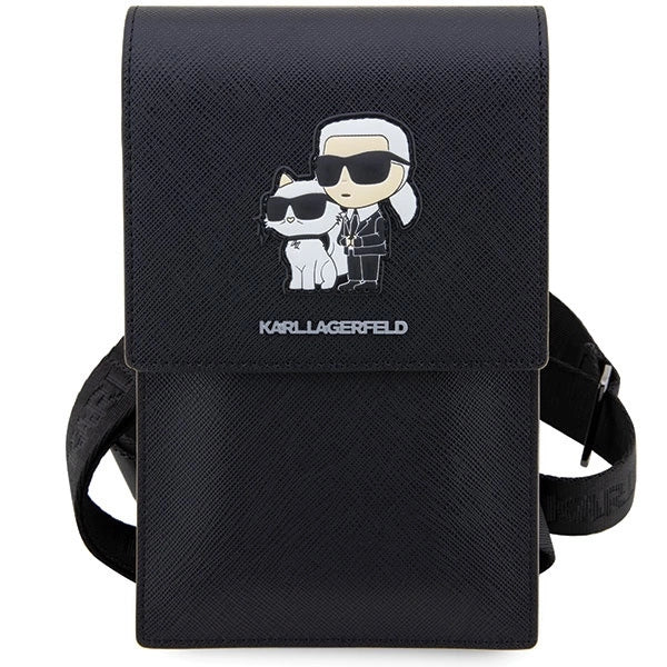 Karl Lagerfeld Handbag KLWBSAKCPMK black/black Saffiano Karl & Choupette_1