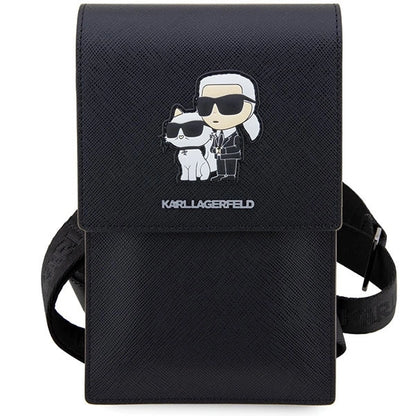 Karl Lagerfeld Handbag KLWBSAKCPMK black/black Saffiano Karl & Choupette_1