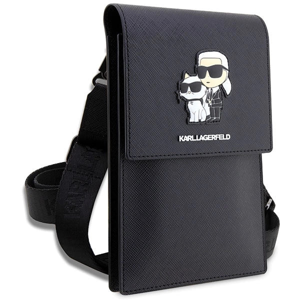Karl Lagerfeld Handbag KLWBSAKCPMK black/black Saffiano Karl & Choupette_2