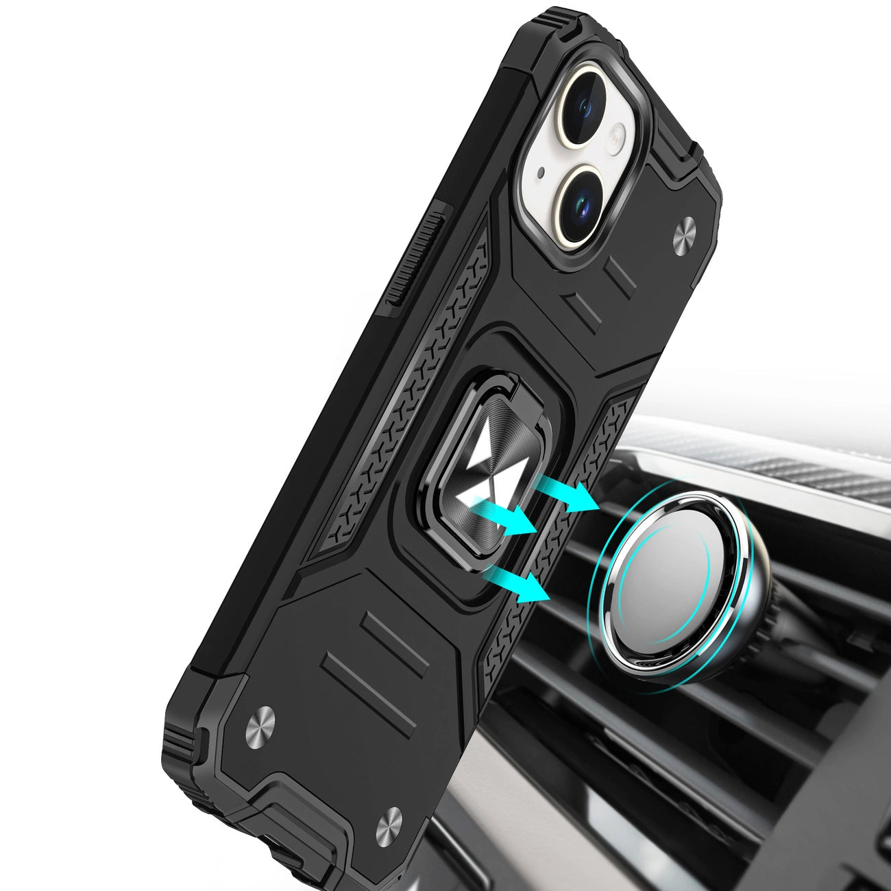 Wozinsky Ring Armor iPhone 15 Plus iPhone 15 Plus Ring Armor Case - Blue_5