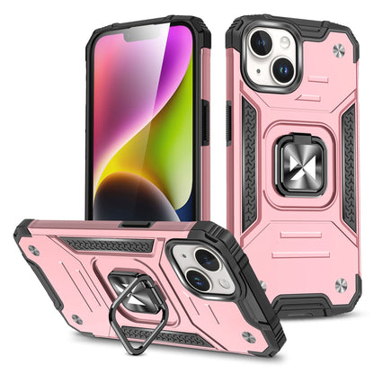 Armored case with a finger holder for iPhone 15 Plus Wozinsky Ring Armor - gold_0