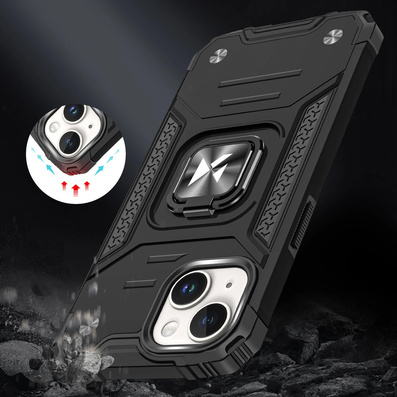 Wozinsky Ring Armor iPhone 15 Plus iPhone 15 Plus Ring Armor Case - Silver_6