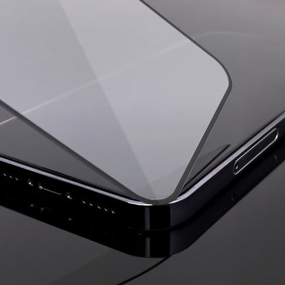 2pcs Full Screen Tempered Glass with Frame Case Friendly Wozinsky Full Glue iPhone 15 Pro - Black_2