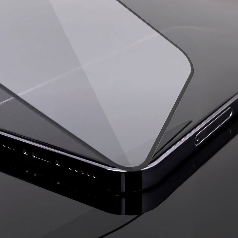 2pcs Full Screen Tempered Glass with Frame Case Friendly Wozinsky Full Glue iPhone 15 - Black_2