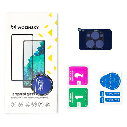 9H tempered glass for iPhone 15 Pro Max Wozinsky Full Camera Glass - black_2