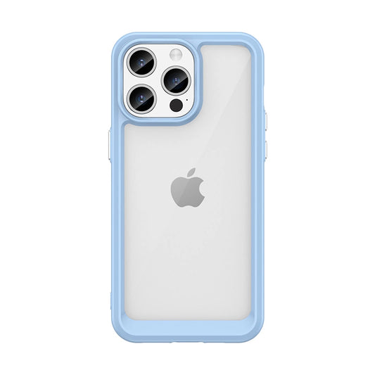 iPhone 15 Pro Max Outer Space Reinforced Case with Flexible Frame - Blue_0