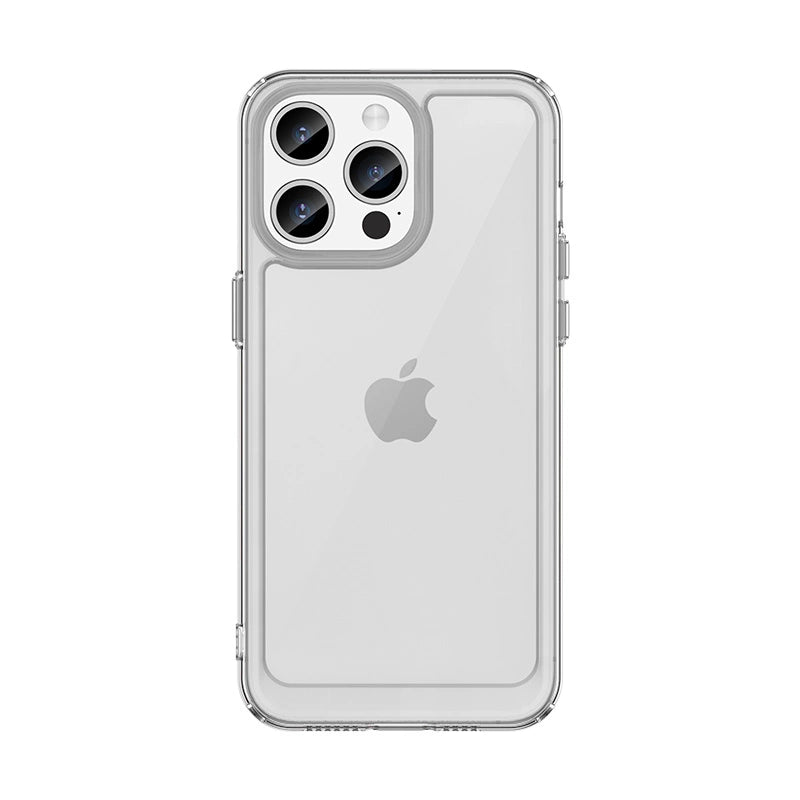 Reinforced case with flexible frame for iPhone 15 Pro Outer Space - transparent_0