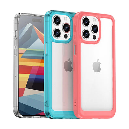 Reinforced case with flexible frame for iPhone 15 Pro Outer Space - blue_5