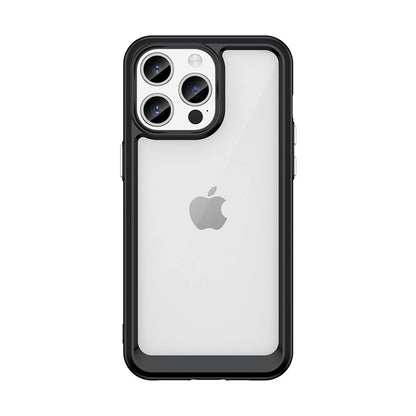 iPhone 15 Pro Outer Space reinforced case with a flexible frame - black_0