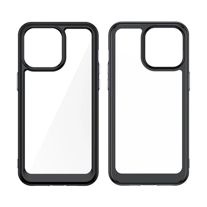 iPhone 15 Pro Outer Space reinforced case with a flexible frame - black_1
