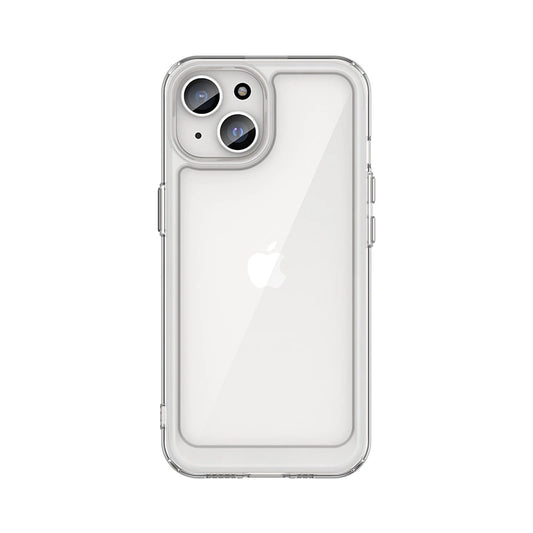iPhone 15 Plus Outer Space reinforced case with flexible frame - transparent_0