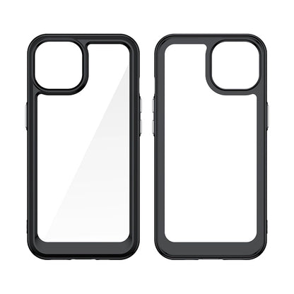 iPhone 15 Plus Outer Space reinforced case with a flexible frame - red_1