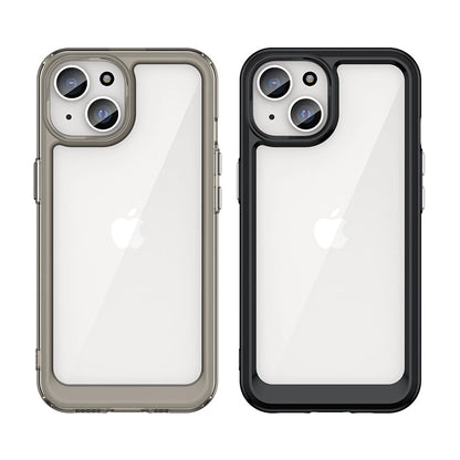 iPhone 15 Plus Outer Space reinforced case with a flexible frame - red_2