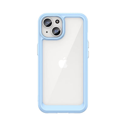 iPhone 15 Plus Outer Space Reinforced Case with Flexible Frame - Blue_0