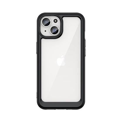 Reinforced case with flexible frame for iPhone 15 Plus Outer Space - black_0